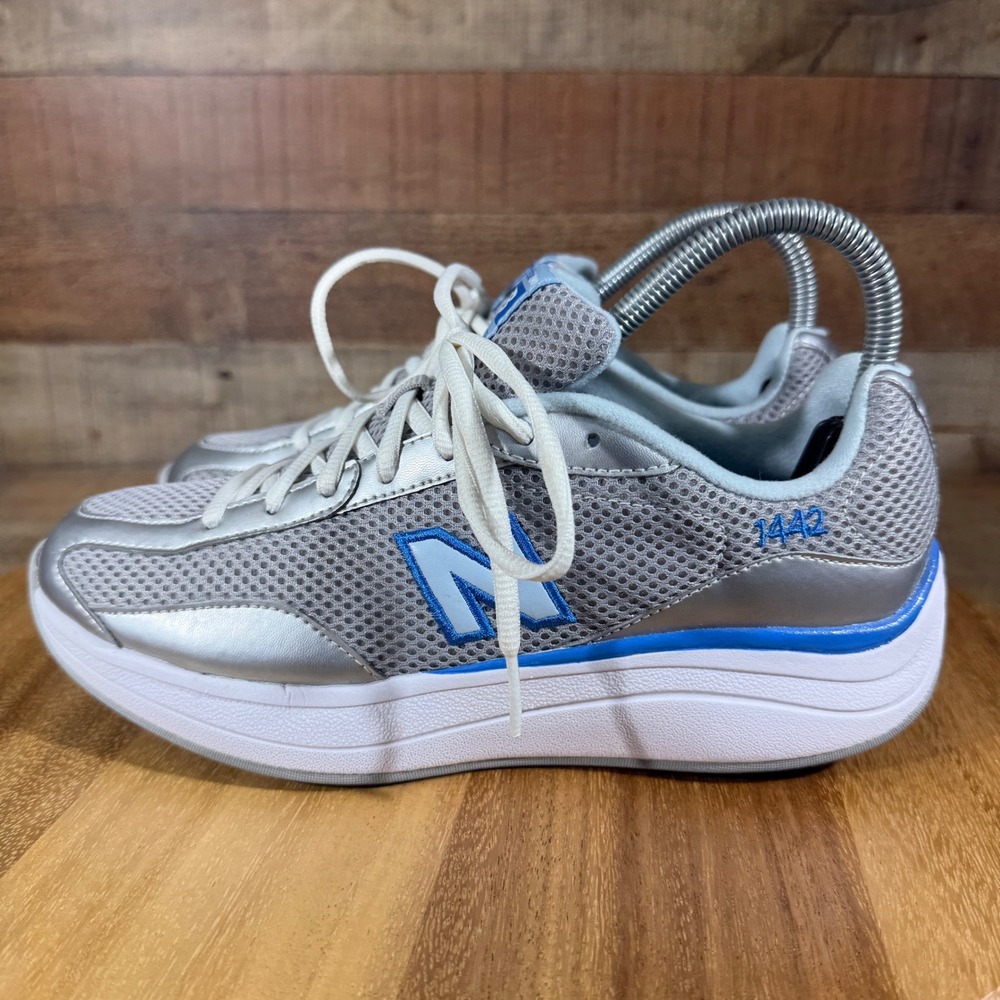 New Balance 1442 Sneakers Women 7 Silver Rock & Tone Walking Shoes WW1442SB Mesh